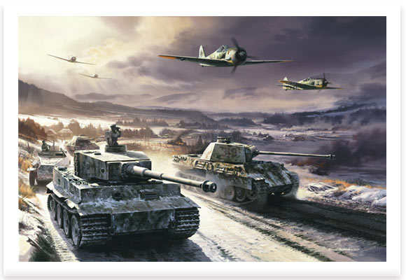 The Cold Front and Kursk Cauldron of Fire (Matching numbered prints) by Nicholas Trudgian