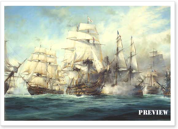 The Battle of Trafalgar by Robert Taylor
