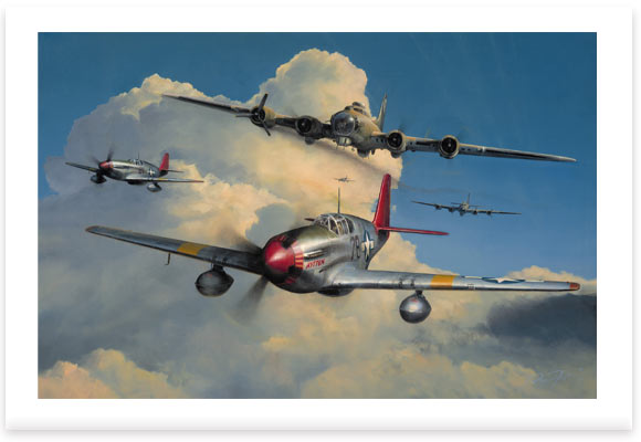 Red Tail Escort by Richard Taylor